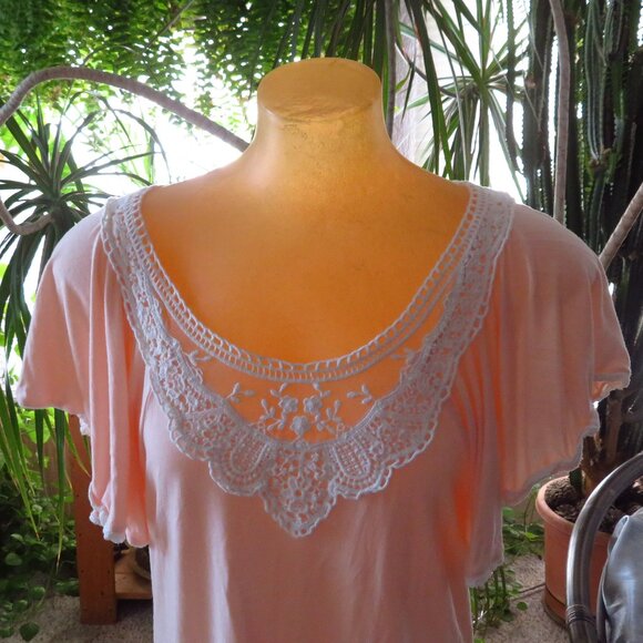 Flutter sleeve lace top - Picture 4 of 8